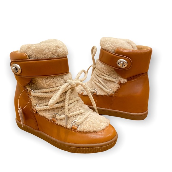 NEW COACH Women's Monroe Shearling Bootie size 8 - Picture 3 of 10